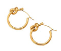 Classic Knot Hoop Earrings