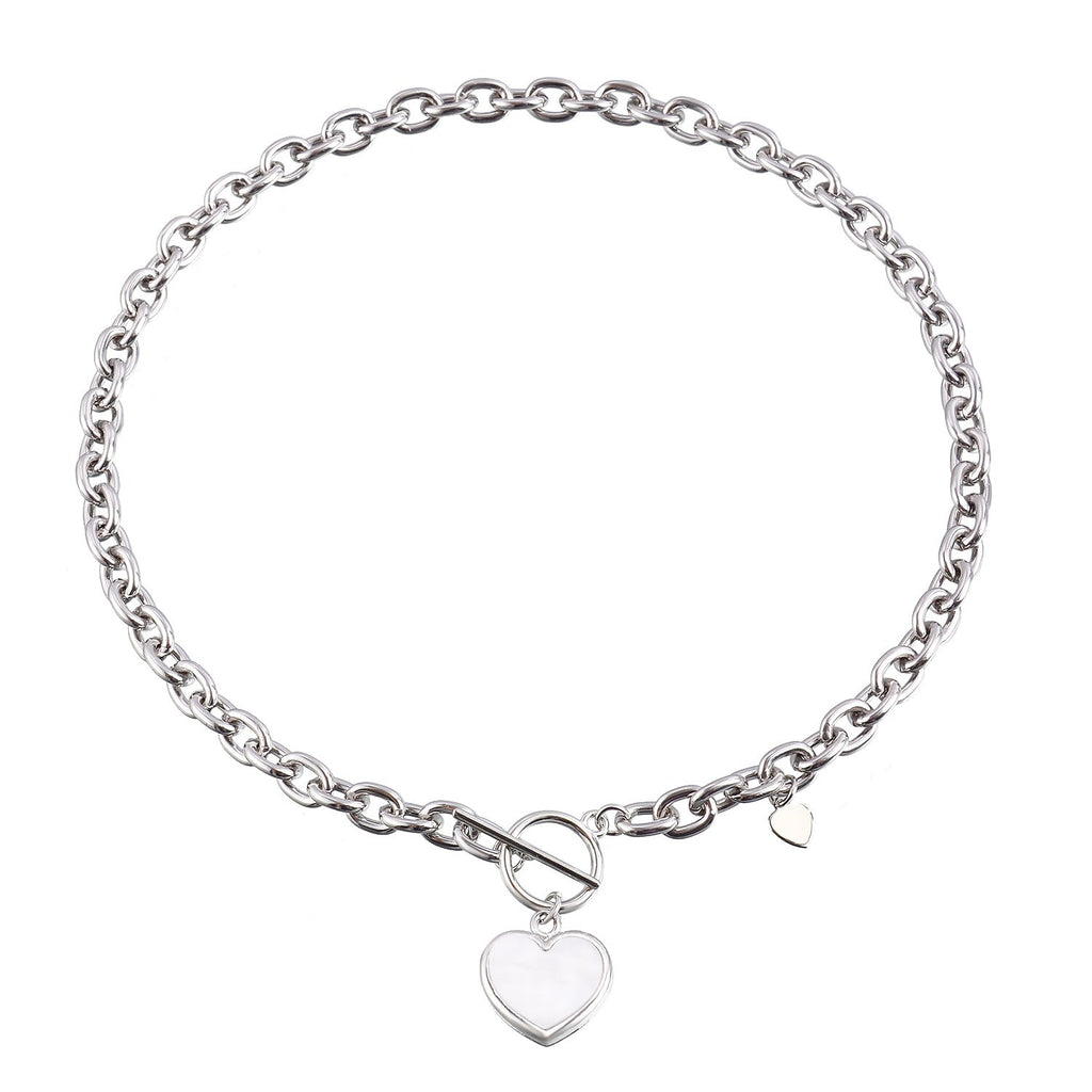 Luxe Heart Toggle Necklace