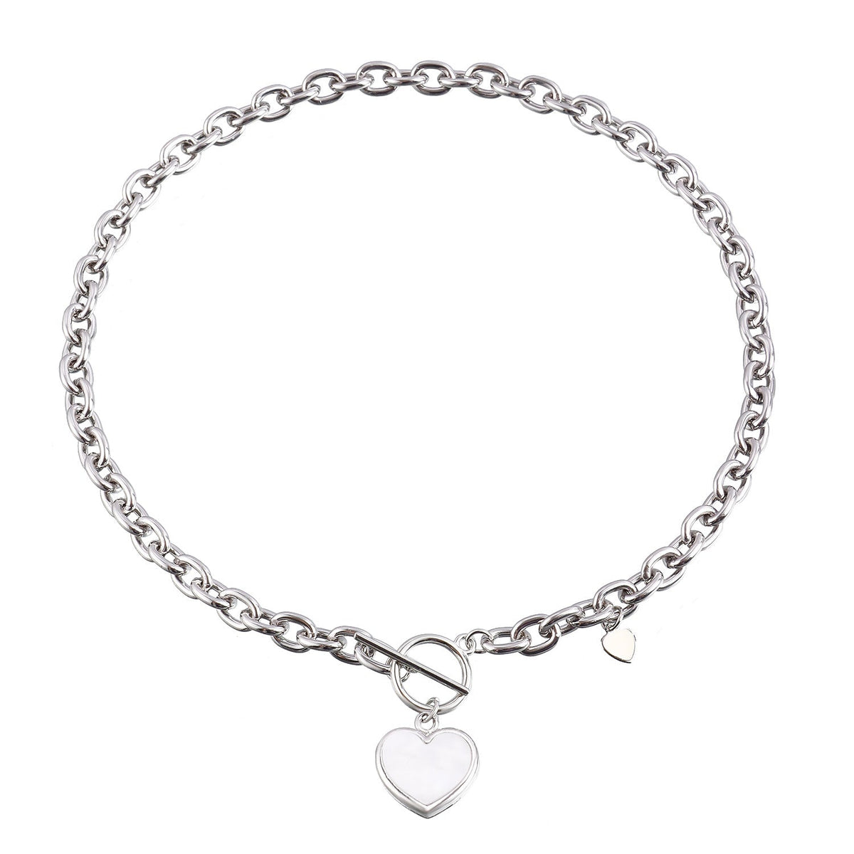 Luxe Heart Toggle Necklace