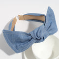 Denim Bow Headband