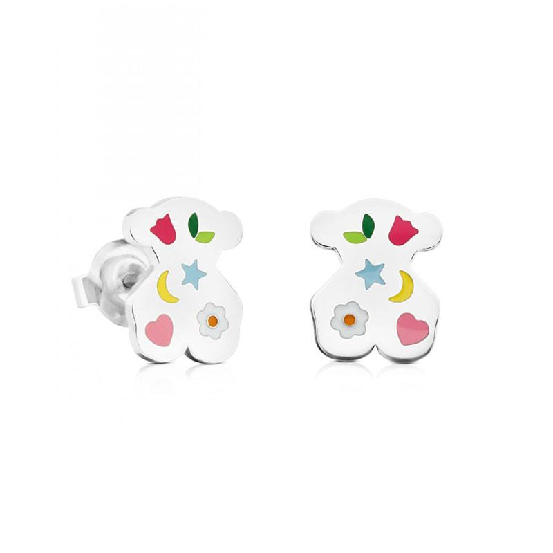 Colorful Teddy Stud Earrings