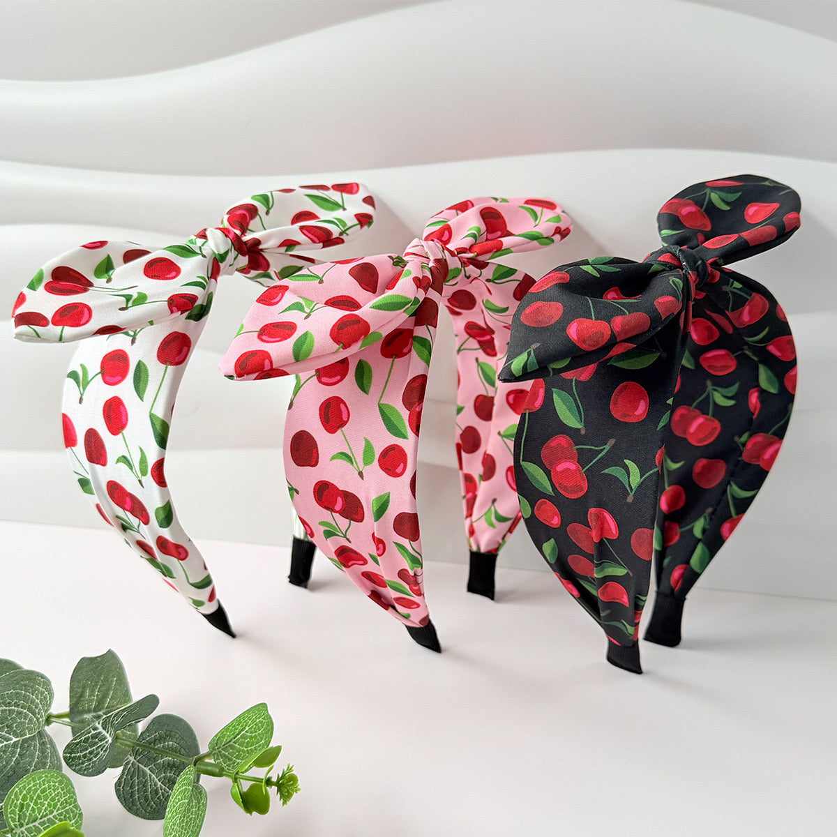 Cherry Bliss Bow Headband