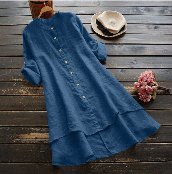Breezy Button-Down Cover-Up