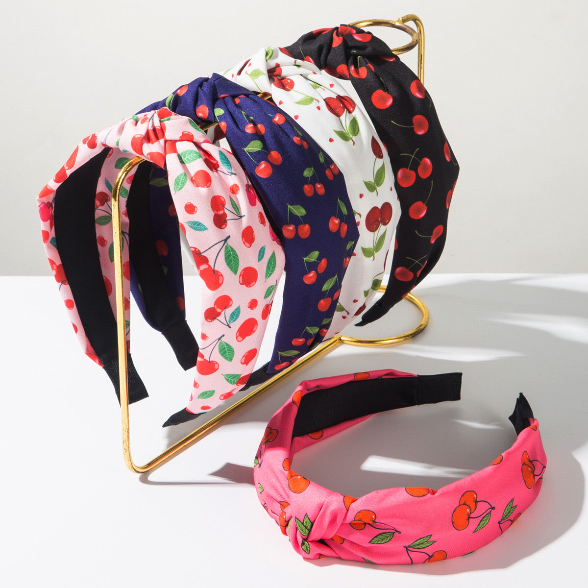 Cherry Charm Knot Headband