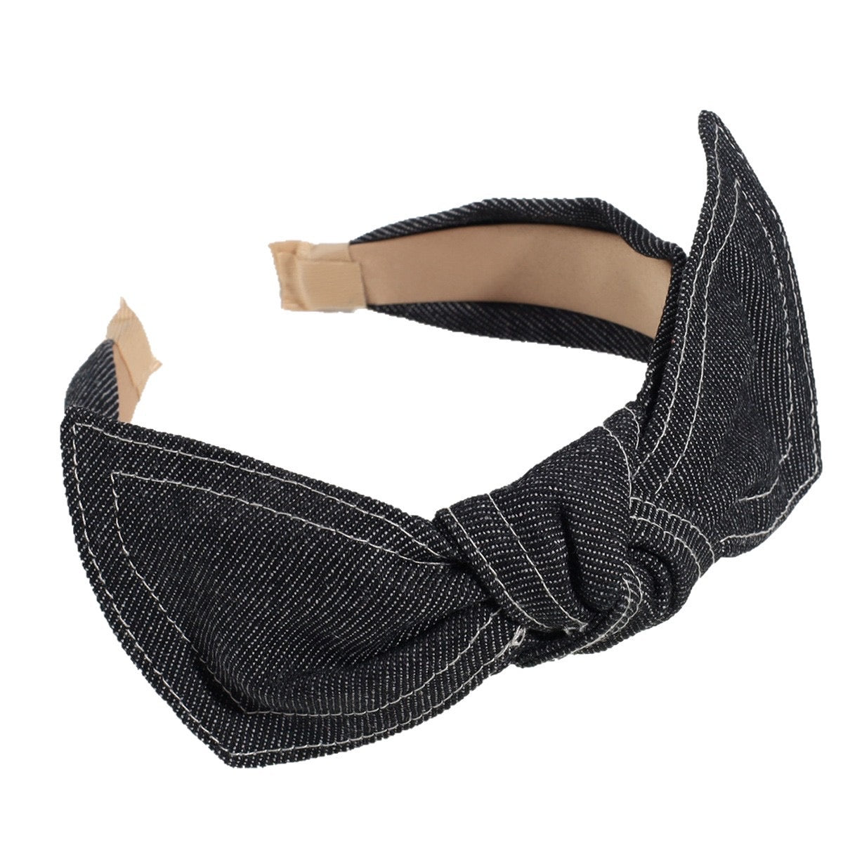 Denim Bow Headband