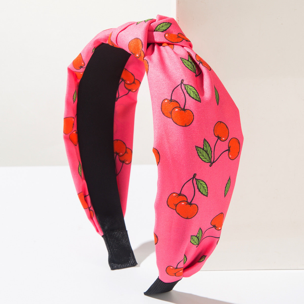Cherry Charm Knot Headband