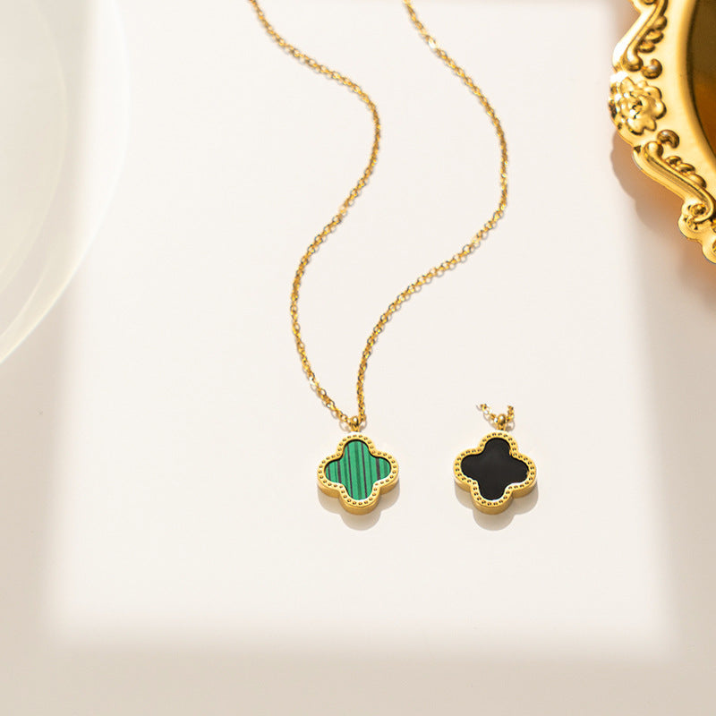 Double Side Clover Necklace