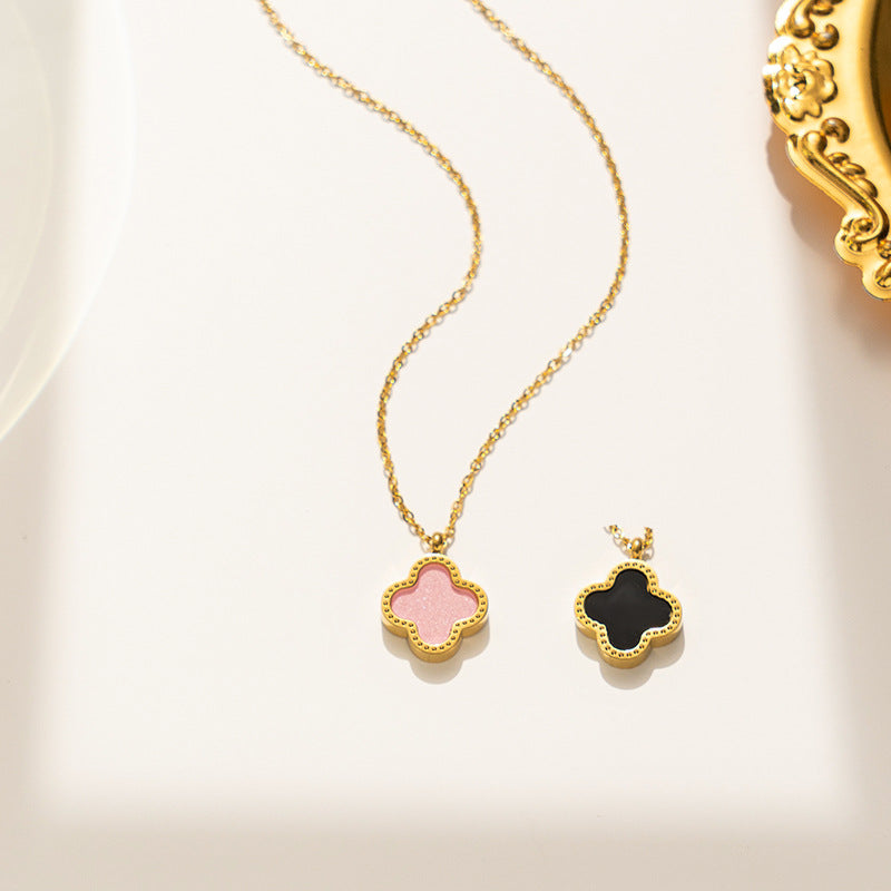Double Side Clover Necklace